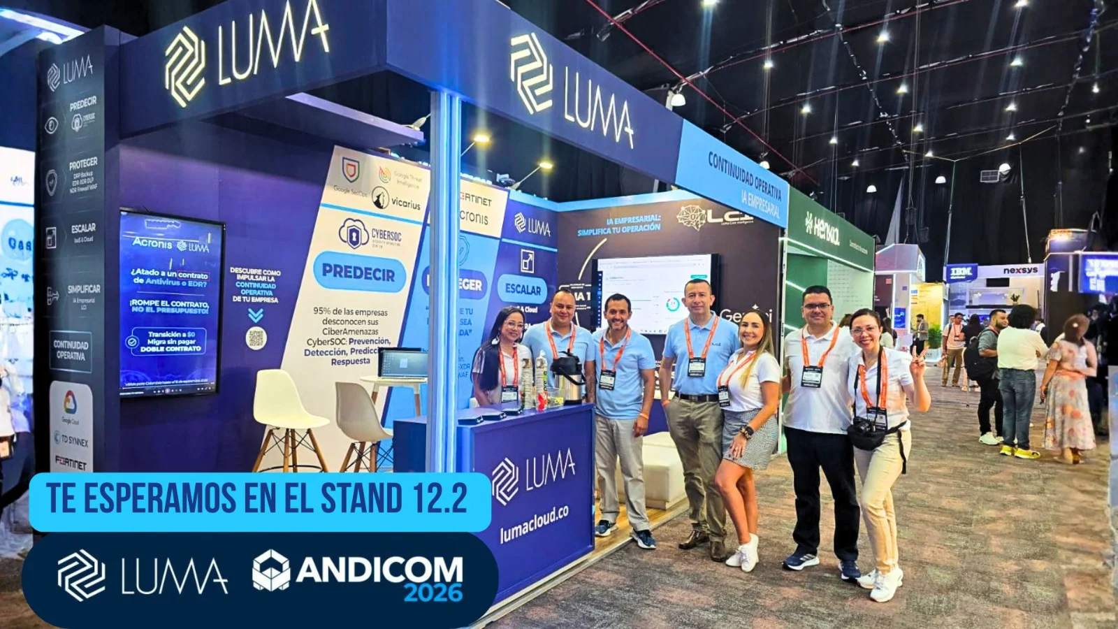 Equipo LUMA en ANDICOM 2026